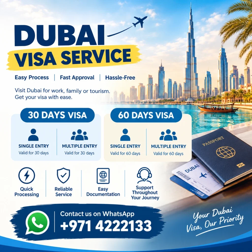 Dubai visa service travel agency in dubai