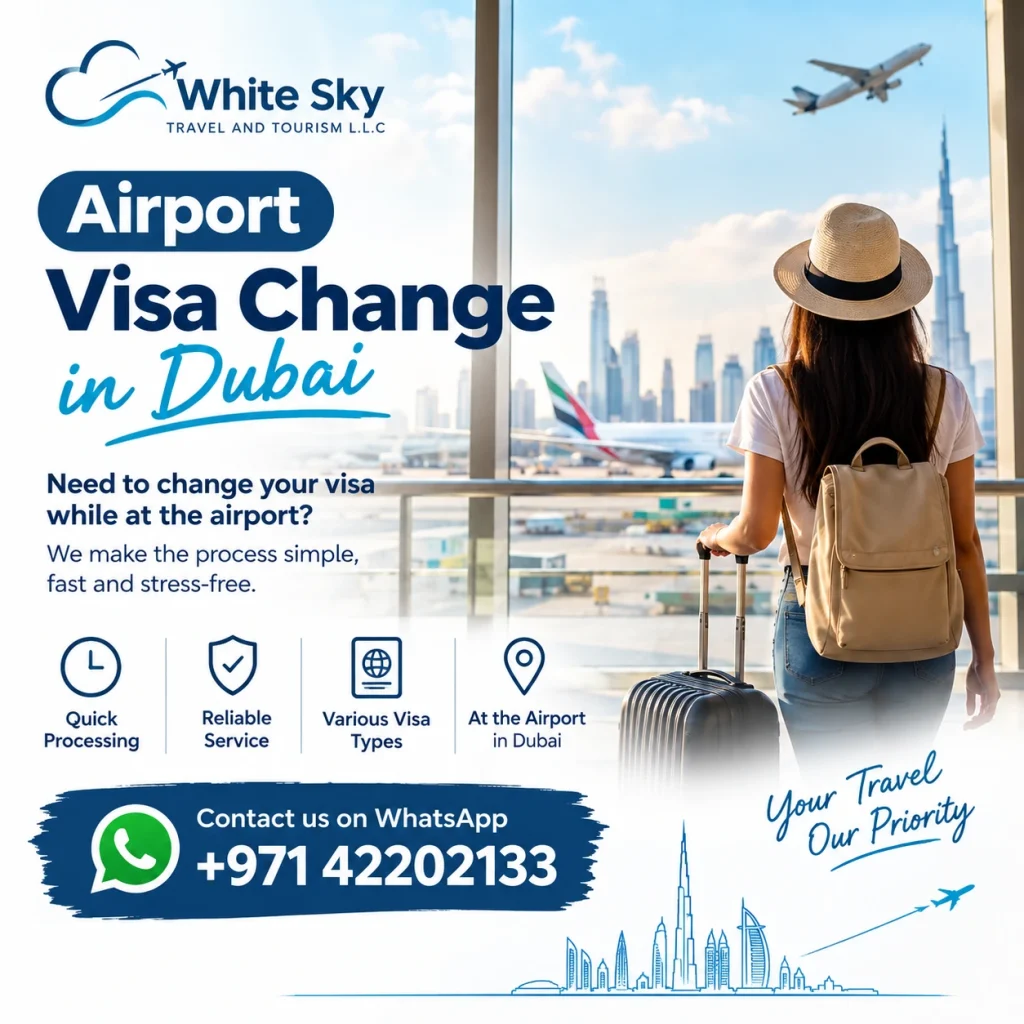 airport visa change in dubai white sky travel